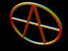 3d graph of anarchy symbol
